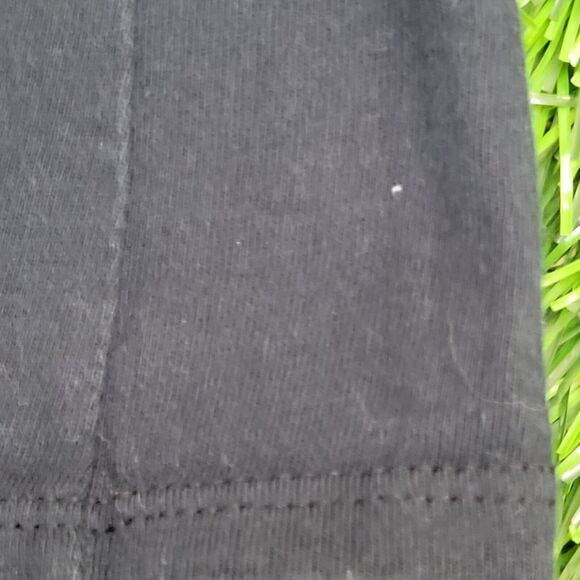 NIKE Center-Check Shirt Womens XL 22x24 Black Just-Do-it - Picture 11 of 13